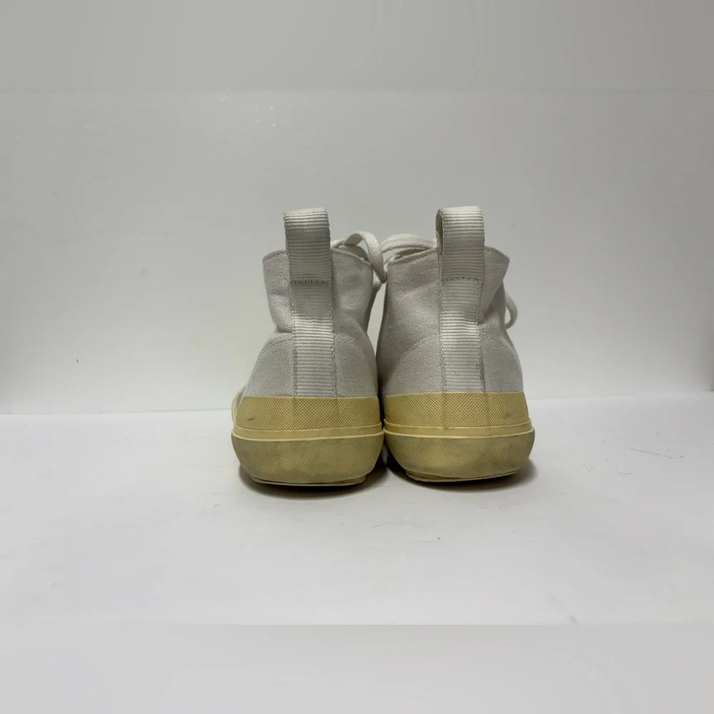 VEJA Nova High Top White Canvas Butter Tan Soled Lace Up Sneakers Women’s 10