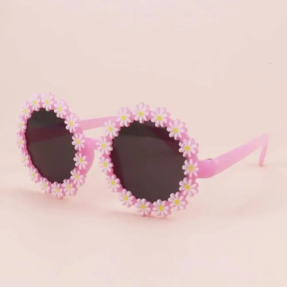 Toddler Daisy Round Retro Sunglasses