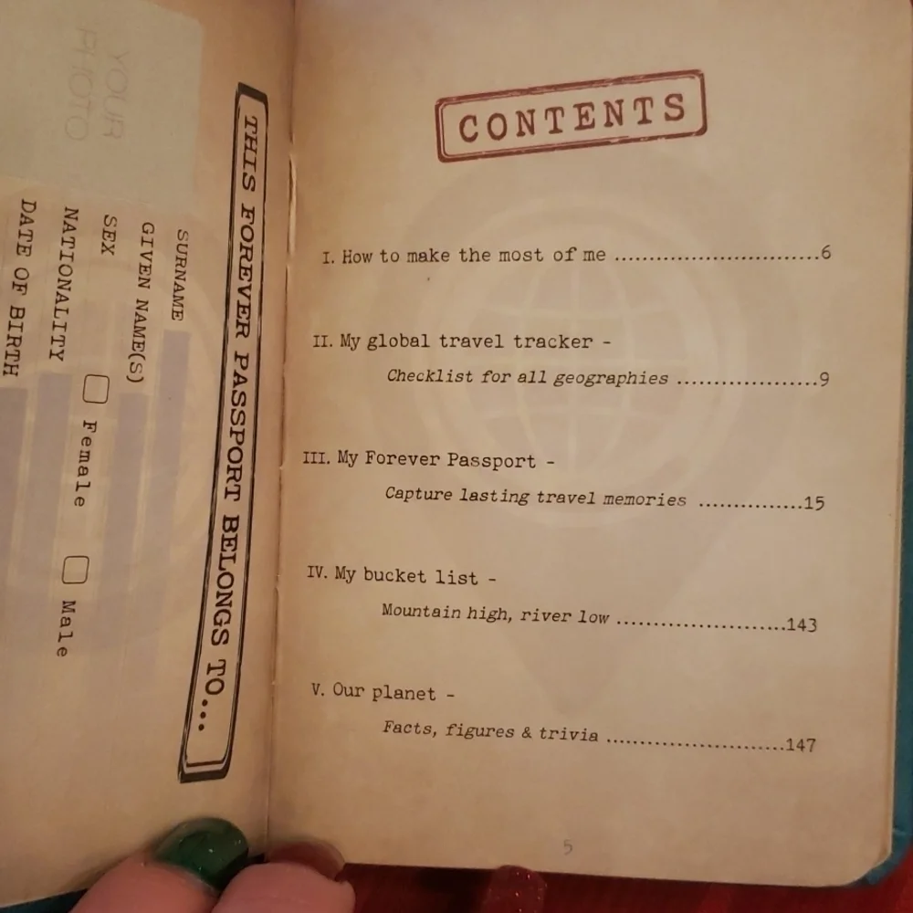 FOREVER Passport book / travel planner
