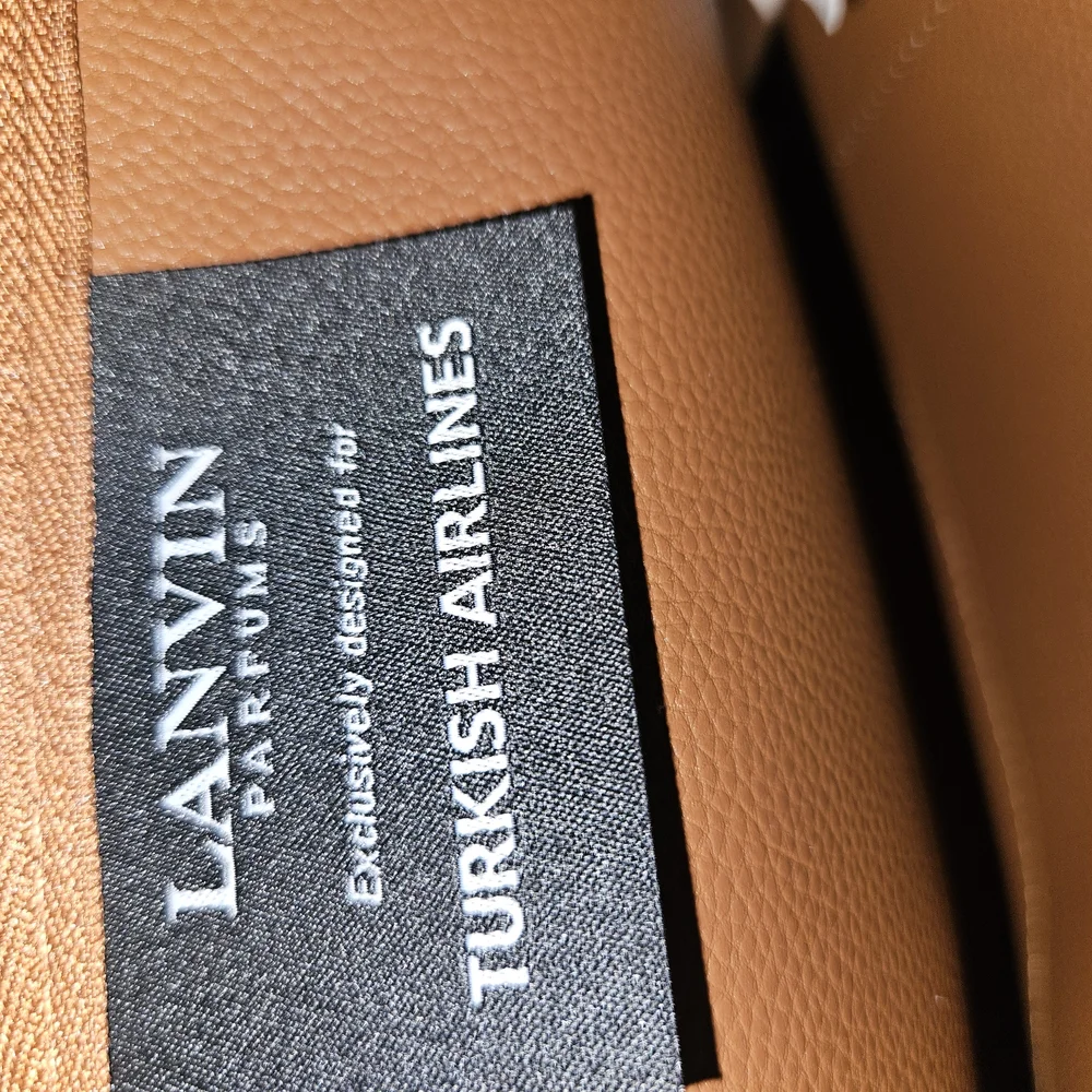 Lanvin Brown and White Travel Pochette - Men/Women - NWOT