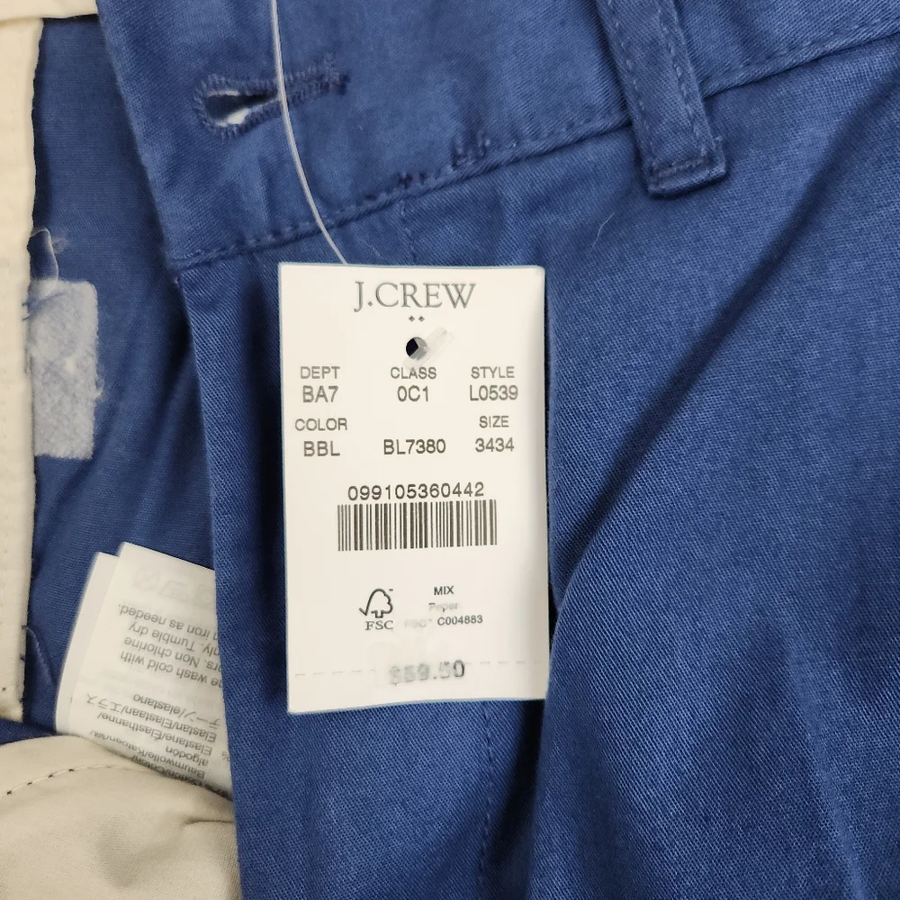 J. Crew 34x34 slim