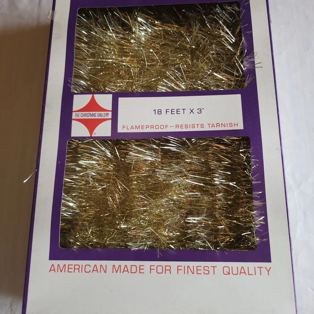 Gold Tinsel Garland