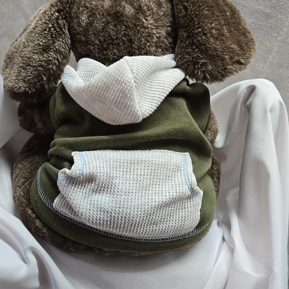Pup Crew opening waffle fleece