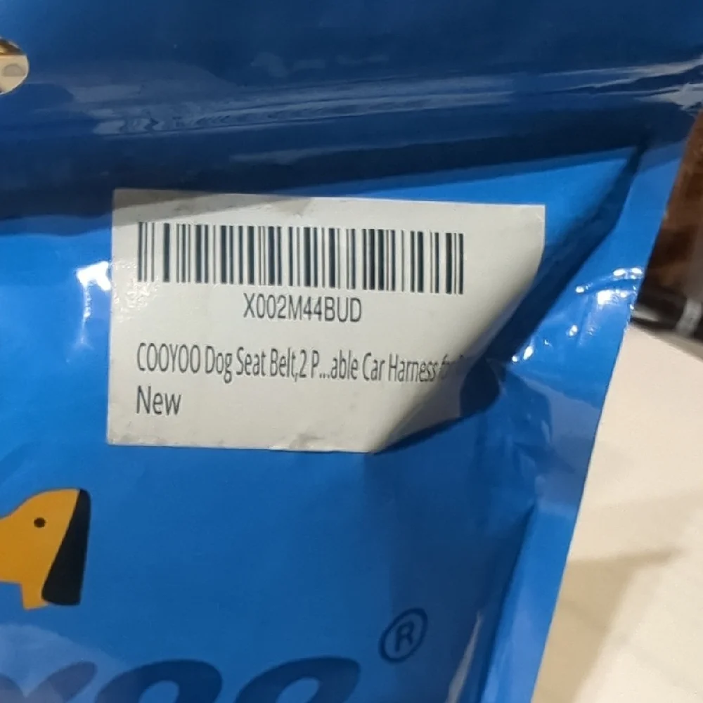 Blue Dog Seat Belt New In Sealed Package