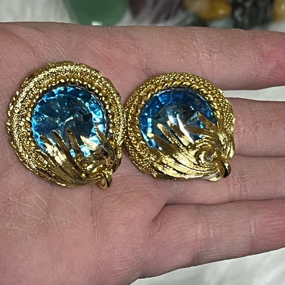 Vintage bright blue