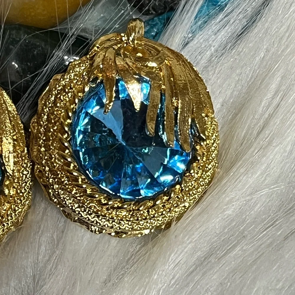 Vintage bright blue