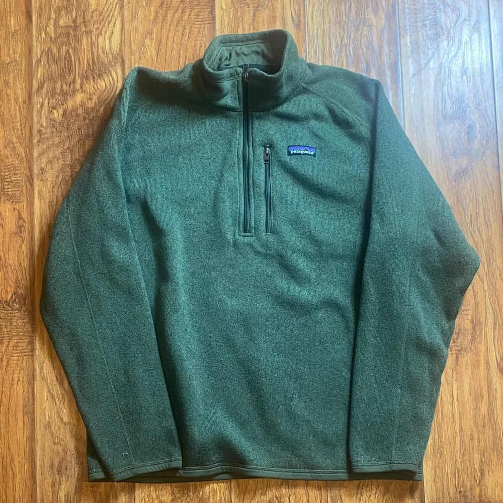 Patagonia Olive Green Fleece Pullover
