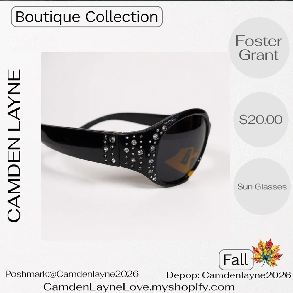 Foster Grant Black Women's Sunglasses