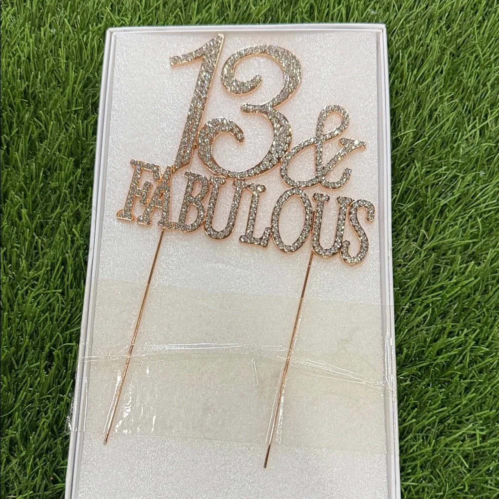 13 and Fabulous Cake stopper - Metal
