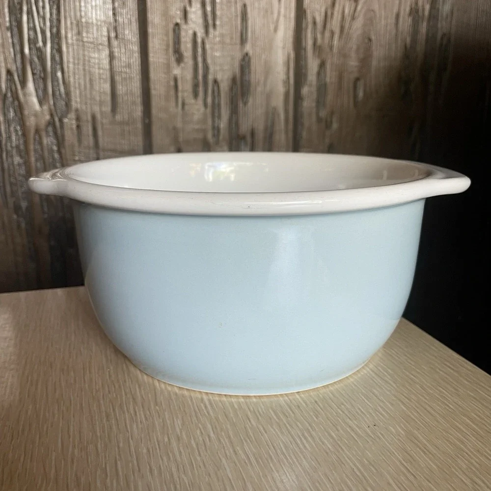 Corning Ware‎ Stoneware Light Blue 1.5 qt Casserole no Lid/ Mixing Bowl EUC