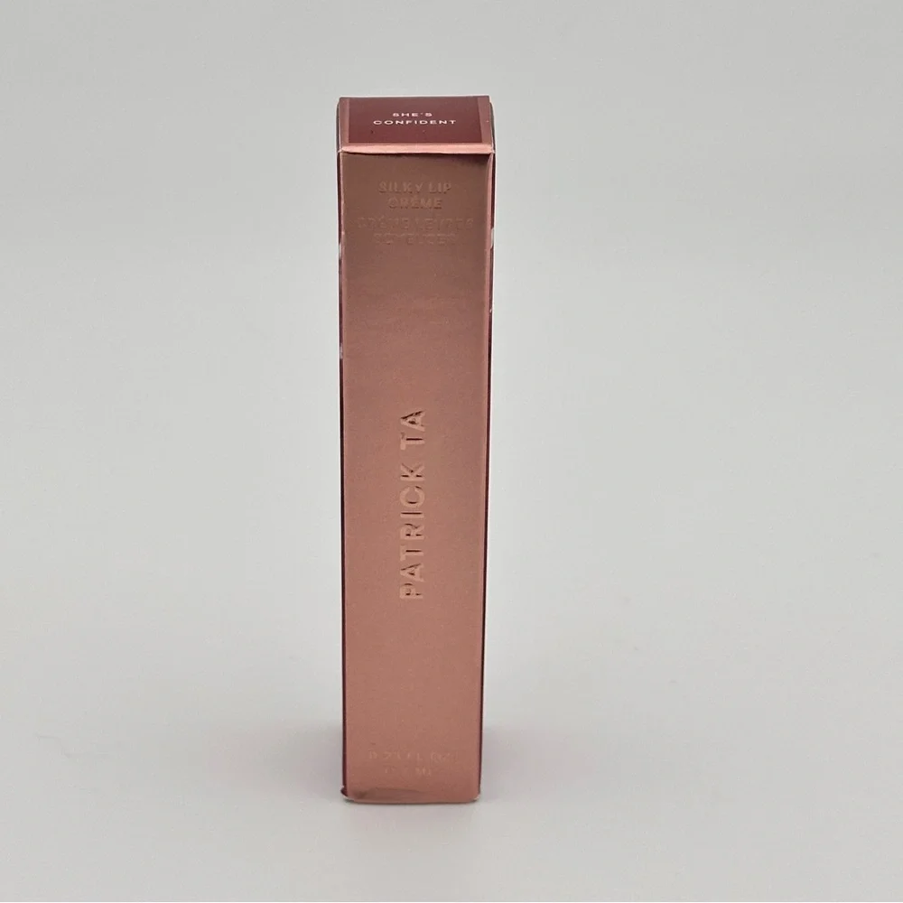 🆕 PATRICK TA Silky Lip Crème - She's Confident (rose beige) NIB
