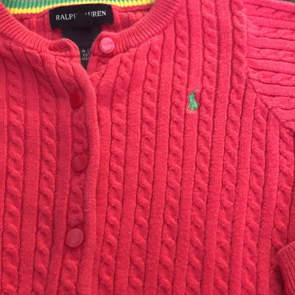 Ralph Lauren cable tie cardigan