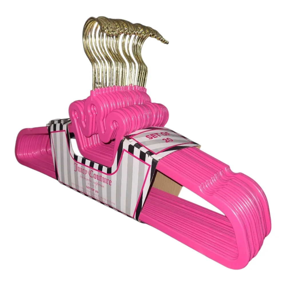 Juicy Couture Vibrant Pink and Gold Hangers - Set Of 20