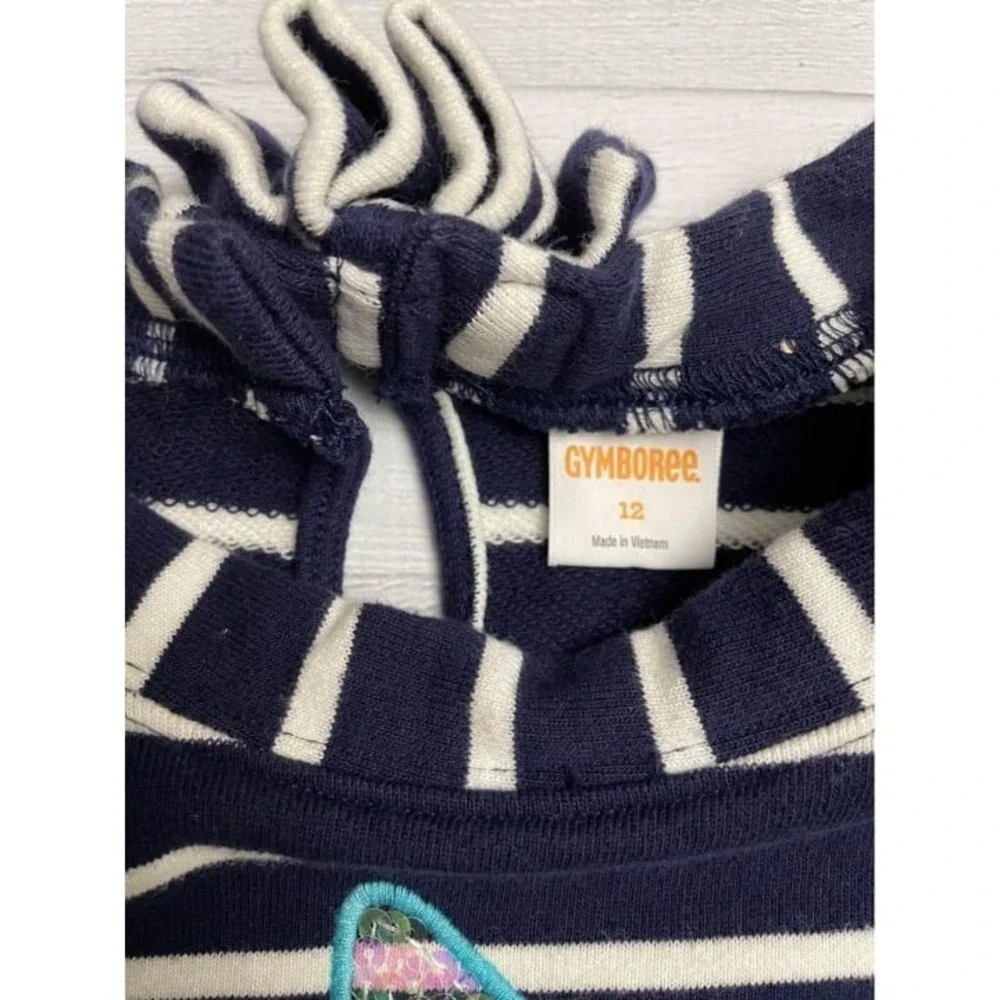 Girls Gymboree sweater dress sequin star stripes‎ size 12