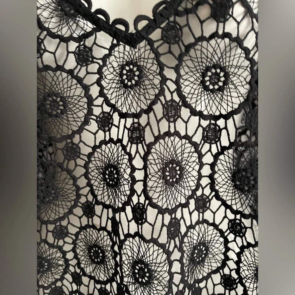 Mud Pie crochet swim coverup