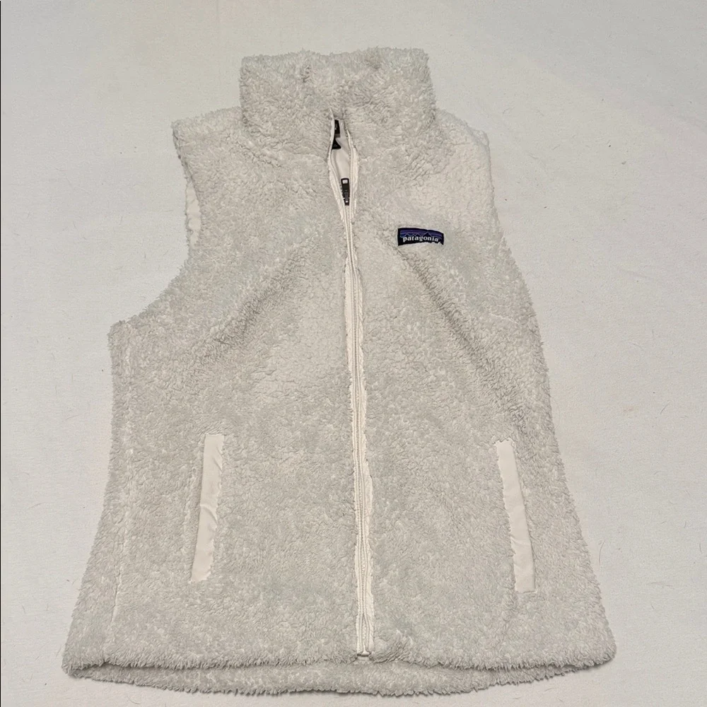 Patagonia Cream Fleece Vest - Size S