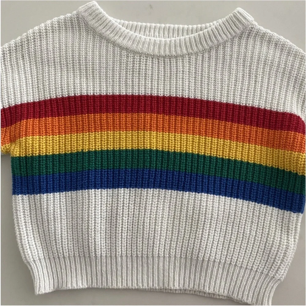 Justice rainbow sweater