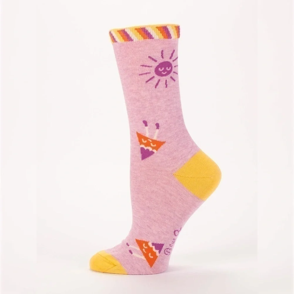 DO it Tomorrow Day Women’s panoramic print crew socks
