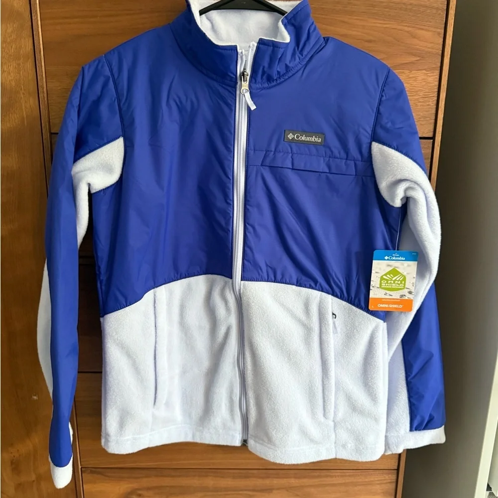Columbia Omni-Shield Blue and White Jacket