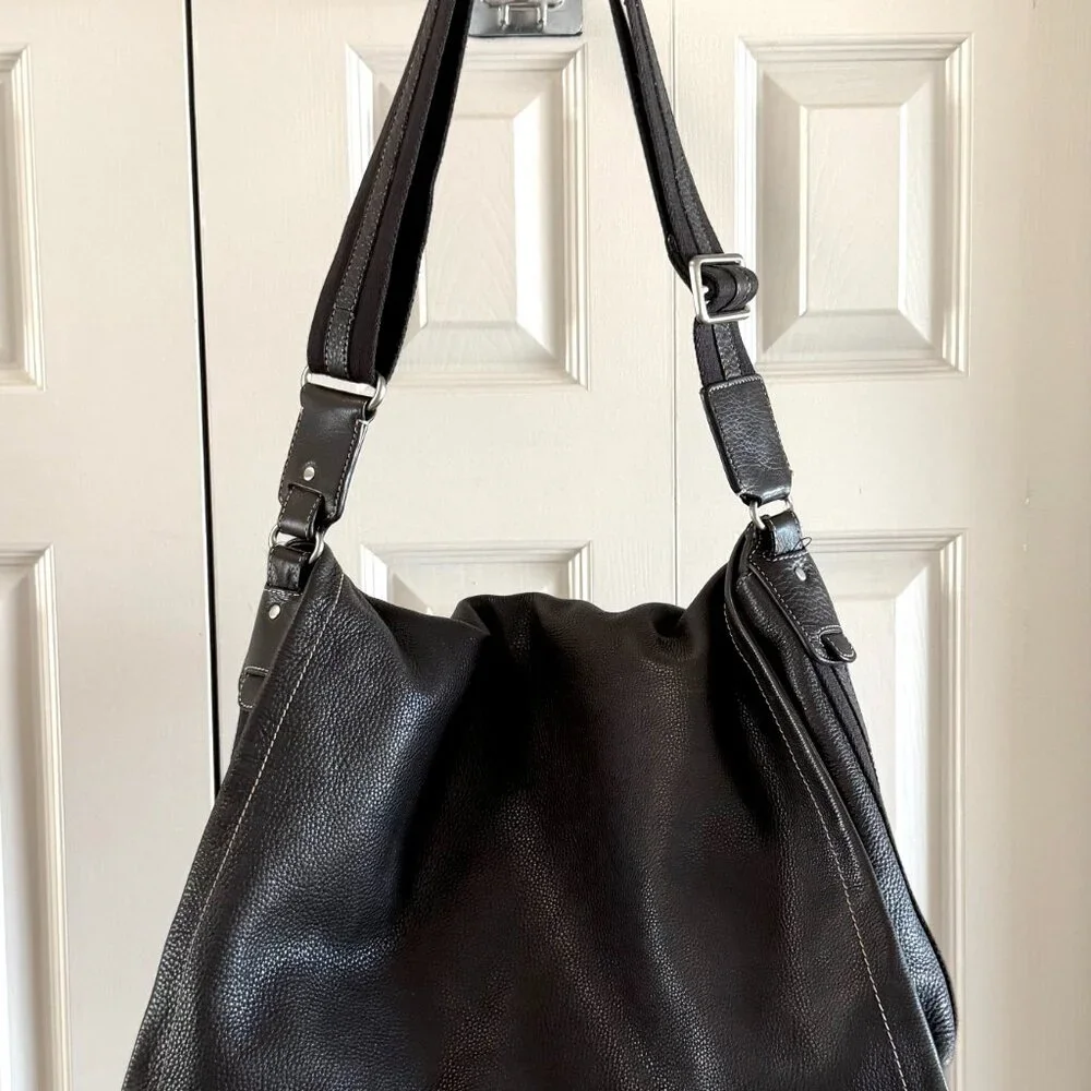 Levenger Fine Leather Messenger Bag 16x13