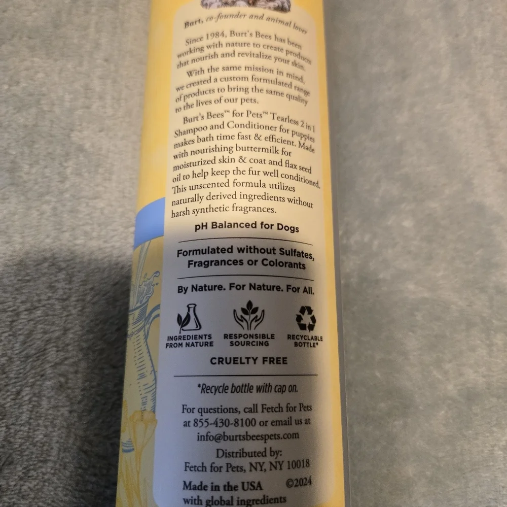 Burts Bees puppies free sulfate