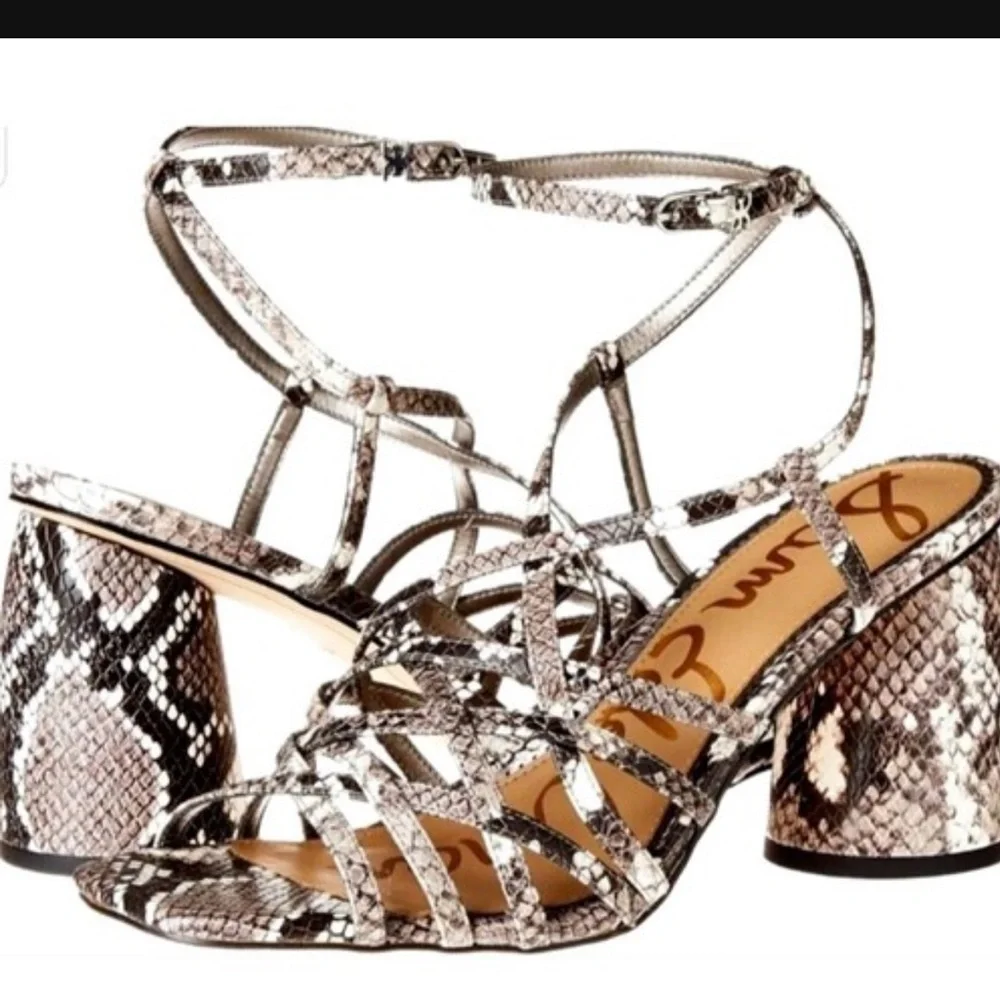 Sam Edelman strappy snakeskin