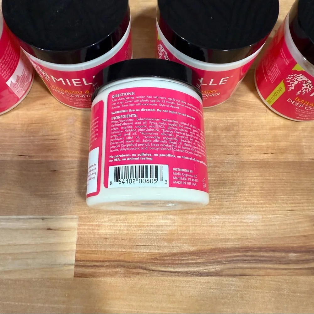 Mielle Babassu & Mint Deep Conditioner Organics - 8 fl oz bulk 4 pieces bulk