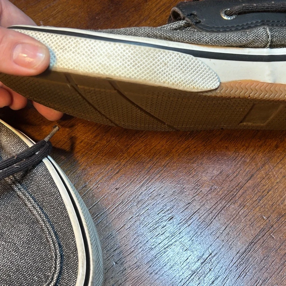 Sperry Men's Black and Gray Boat Shoes
