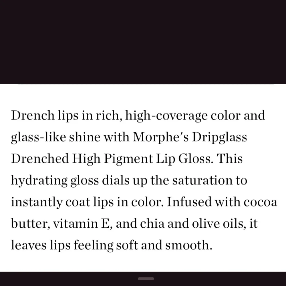 Morphe dripglass drenched