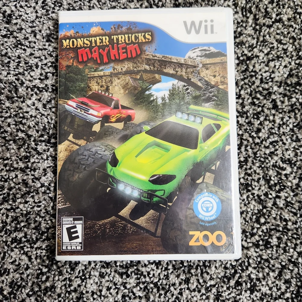Monster Truck Mayhem - Nintendo Wii Tested Works Has‎ Stratchs