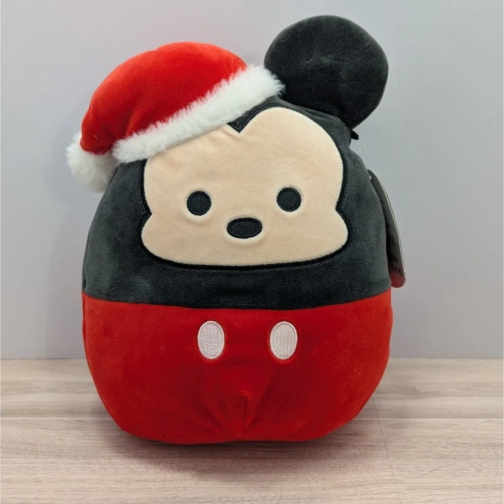 Disney Squishmallows Mickey Mouse Holiday Christmas Plush 2022 New w/Tags