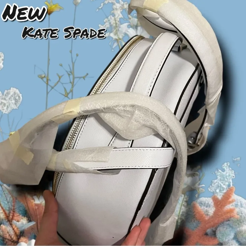 NEW Kate Spade New York “Leila” Saffiano Leather Backpack – Pale Sapphire (Light