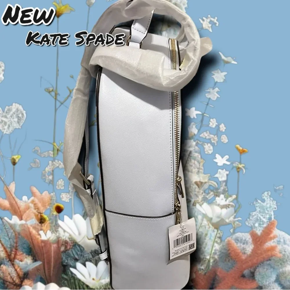 NEW Kate Spade New York “Leila” Saffiano Leather Backpack – Pale Sapphire (Light