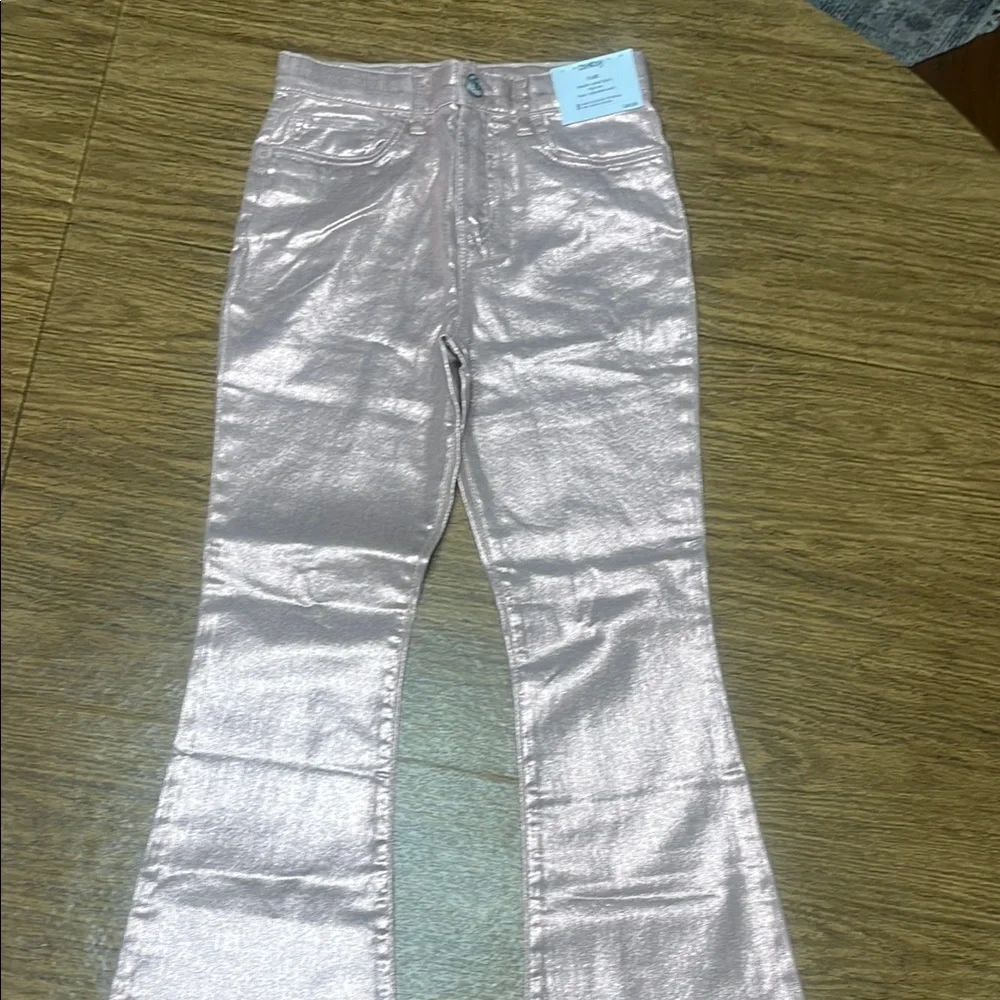OshKosh B'gosh Metallic Pink Flare Pants
