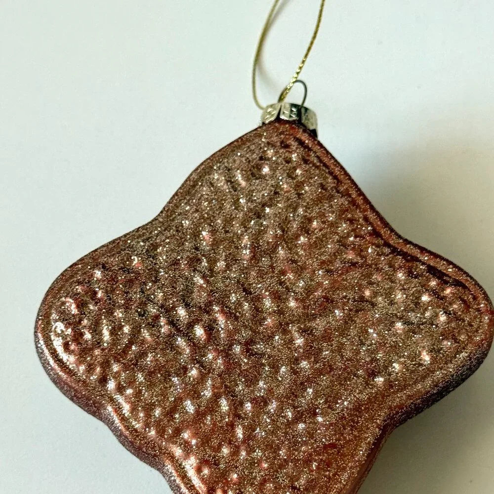 Christmas Holiday Ornament Glass Blown Old World vtg inspired avocado toast