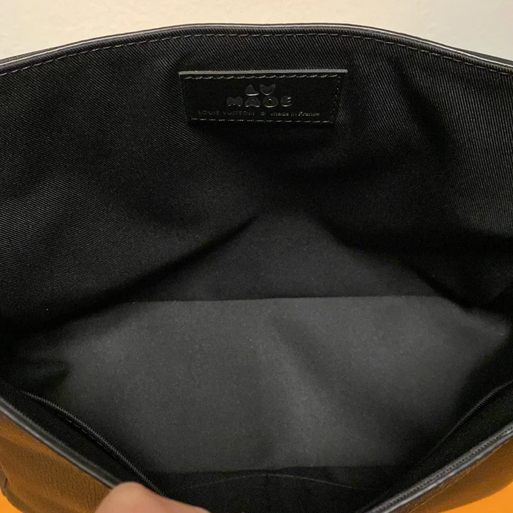 Louis Vuitton Nigo Besace Tokyo Leather Denim Mixed Messenger Bag