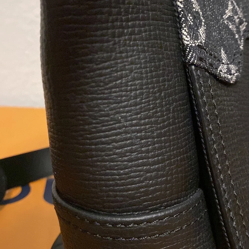 Louis Vuitton Nigo Besace Tokyo Leather Denim Mixed Messenger Bag