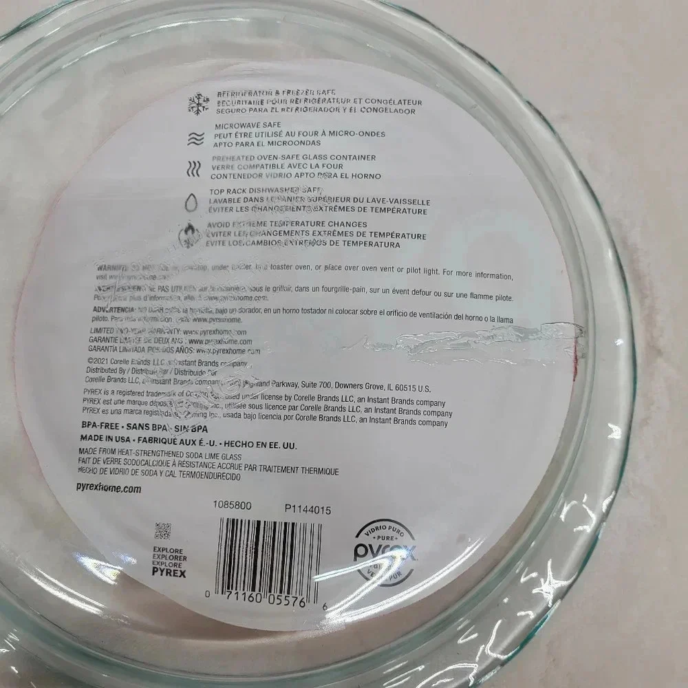 Pyrex pie tin