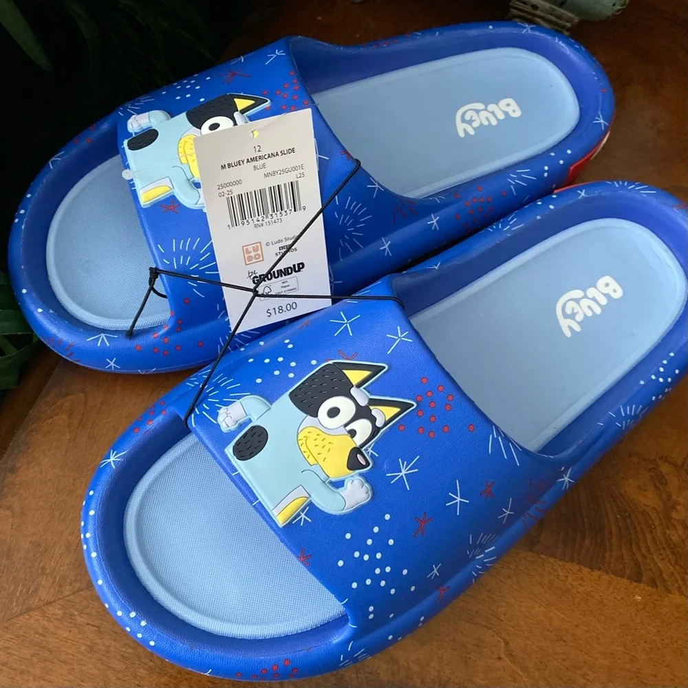 Bluey Americana Bandit Slide Sandals