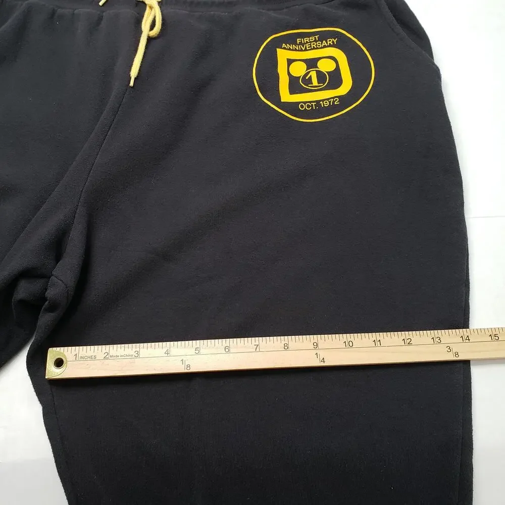 Walt Disney World 50th Vault Collection Sweatpants Jogger Womens 2X Black Lounge