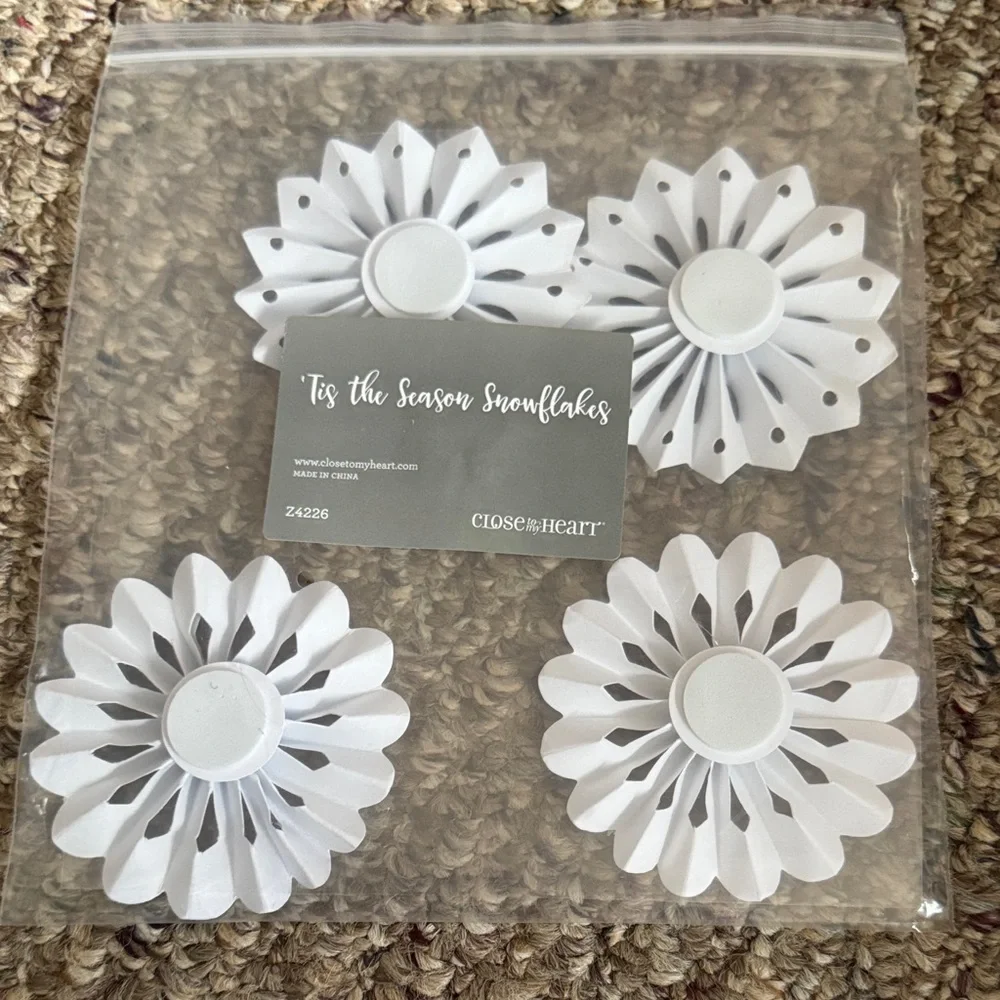 Close to My Heart White Snowflake Decorations
