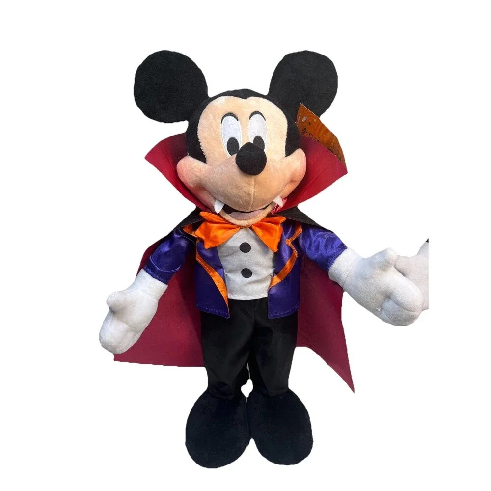 Disney Mickey Mouse Dracula Vampire Halloween Standing Plush Greeter 22