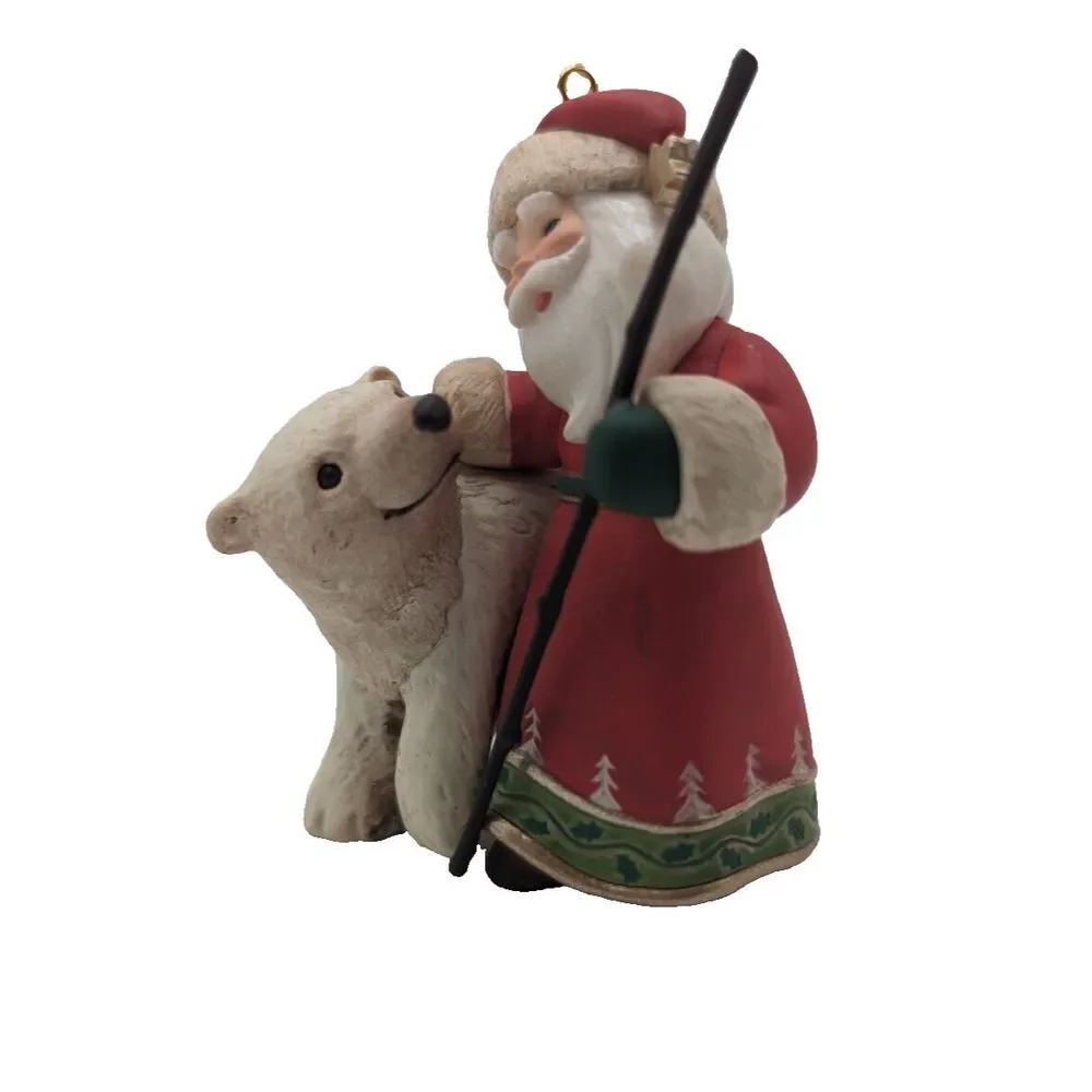 Hallmark Polar Bear #1 Ornament First in Series 2009 A VISIT FROM‎ SANTA