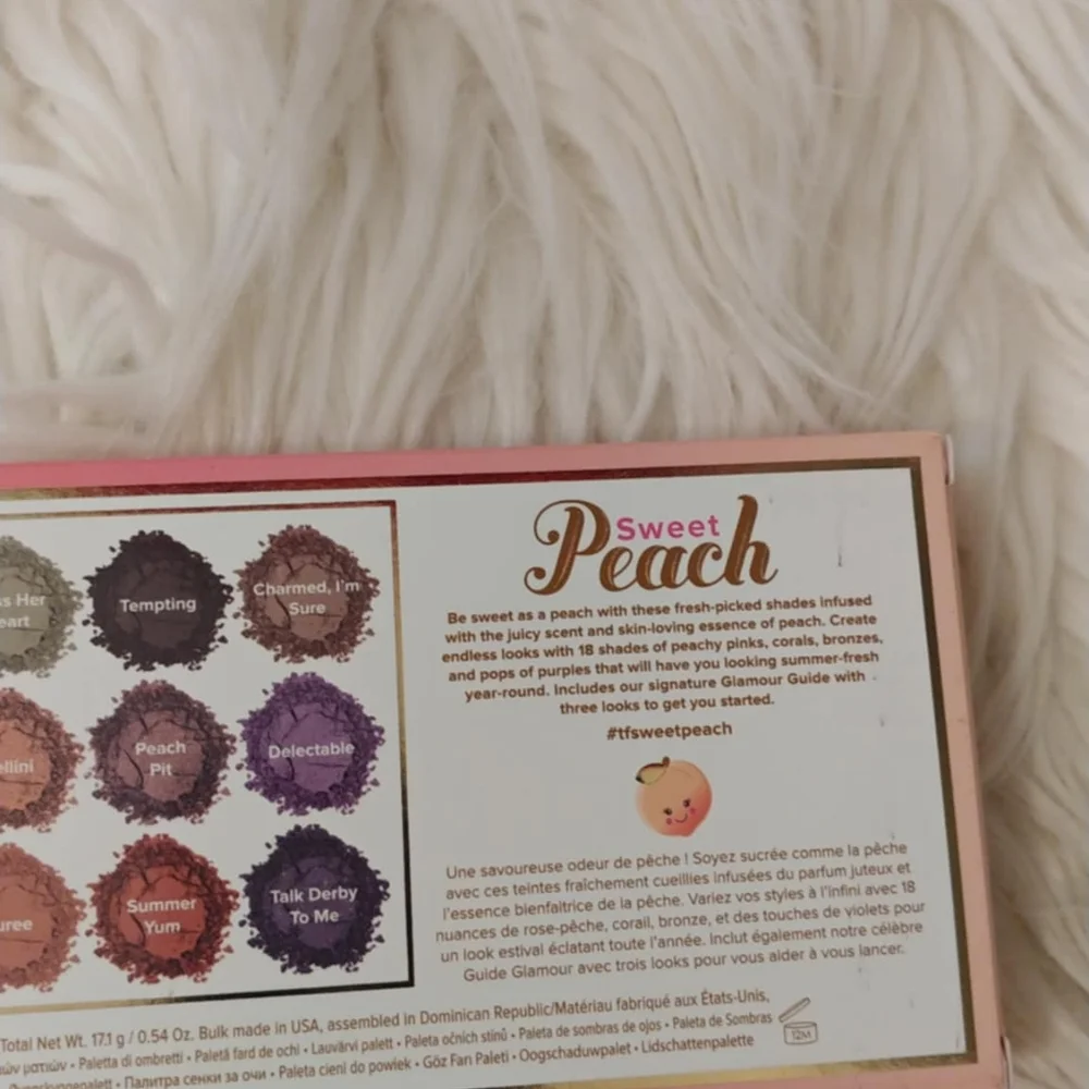 🍑FIRM! NWT TOO FACED SWEET PEACH EYESHADOW PALETTE (LAST ONE AVAILABE)
