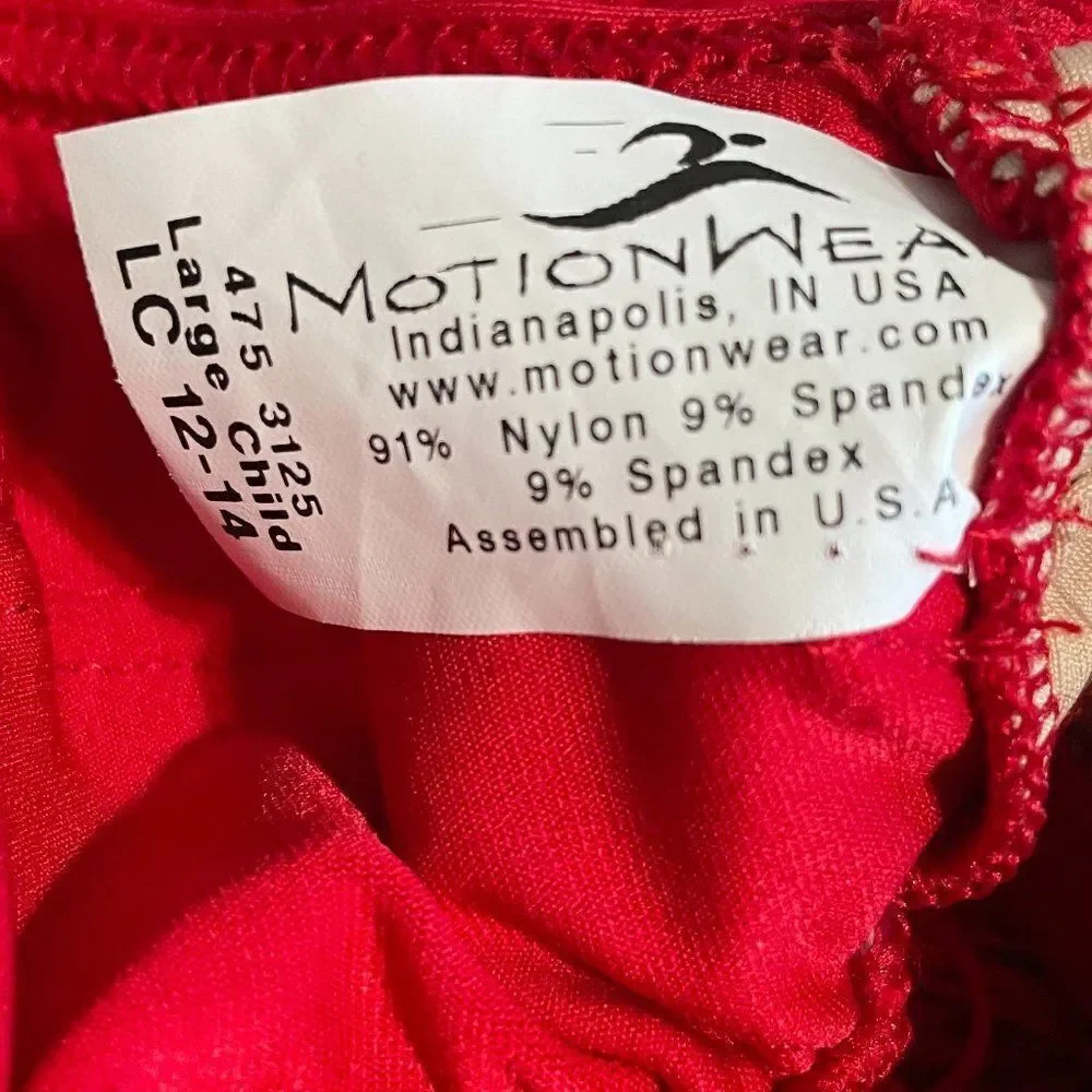 Motionwear red crop