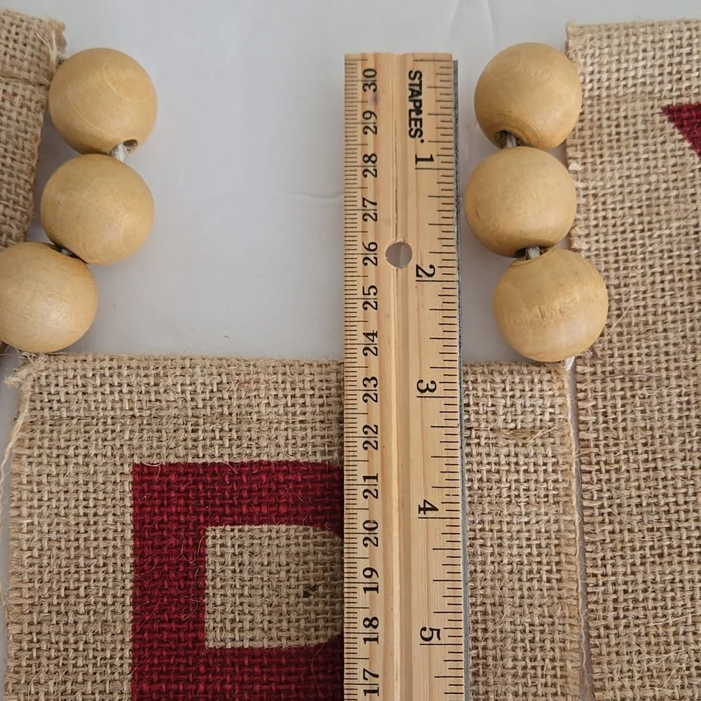 Place & Time vintage burlap