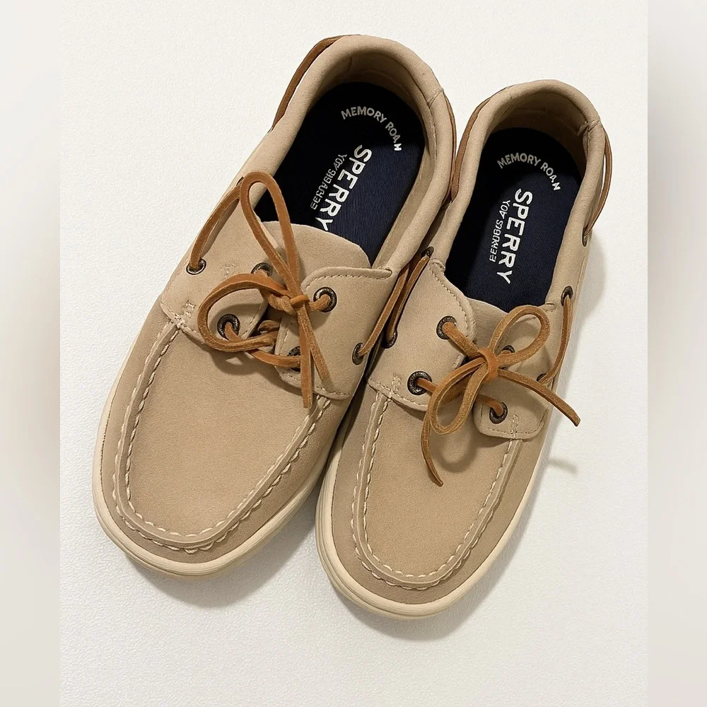 Sperry Kids Tan Boat Shoes