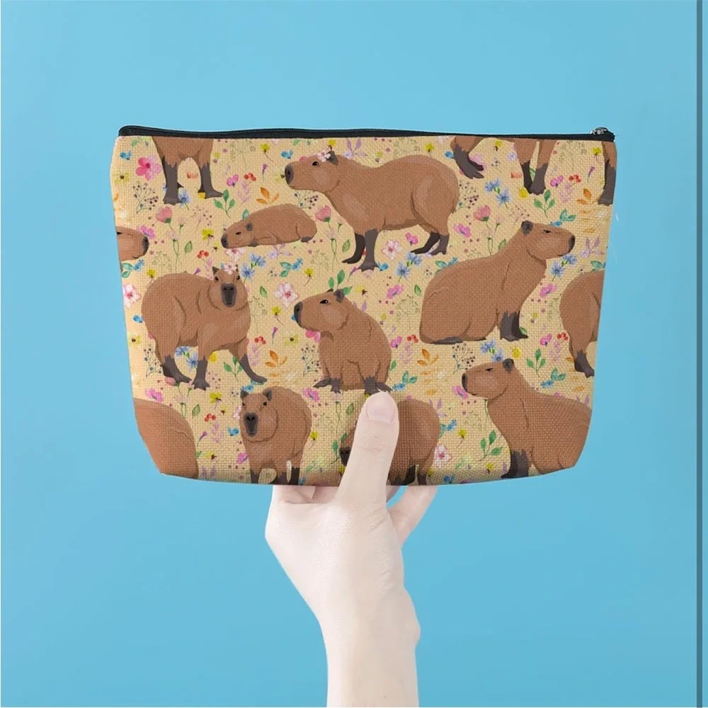 Adorable Capybara Cosmetic Bag