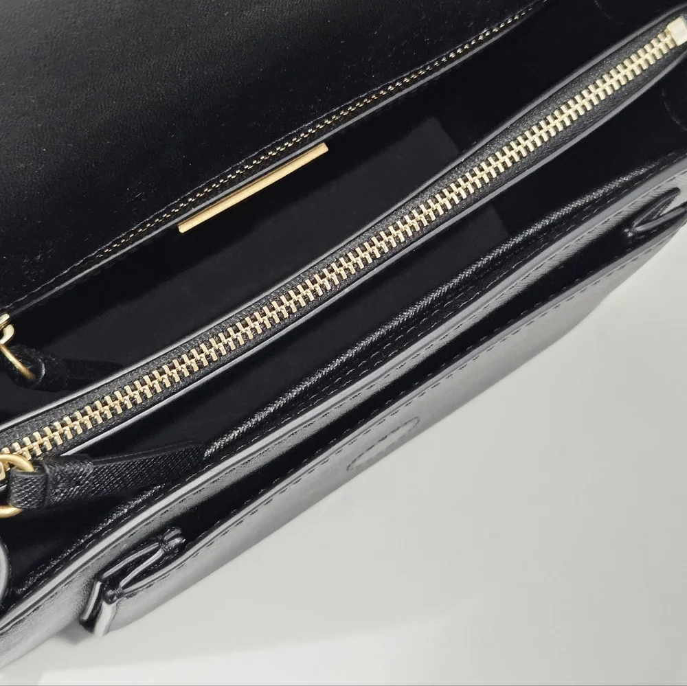 EXCELLENT TORY BURCH ROBINSON DOUBLE STRAP CONVERTIBLE SHOULDER BAG