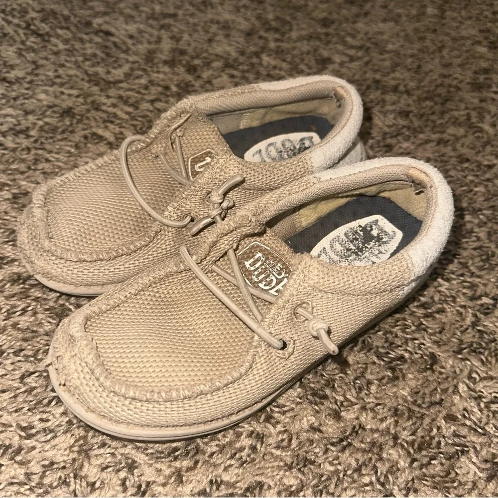 Hey Dude Kids Moccasins in Beige